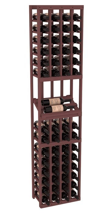 Wine Racks America Ponderosa Pine 4 Column Side Display Kit. 13 Stains to Choose From!
