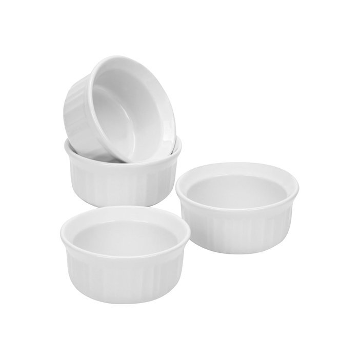 CorningWare 1083954 French 4-Piece Ramekin Set, White