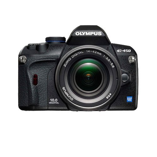 Olympus Evolt E-450 10MP Digital SLR Camera w/ 14-42mm f/3.5-5.6 Lens N5