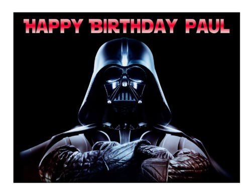 Star Wars Darth Vader edible cake image topper party cake decoration