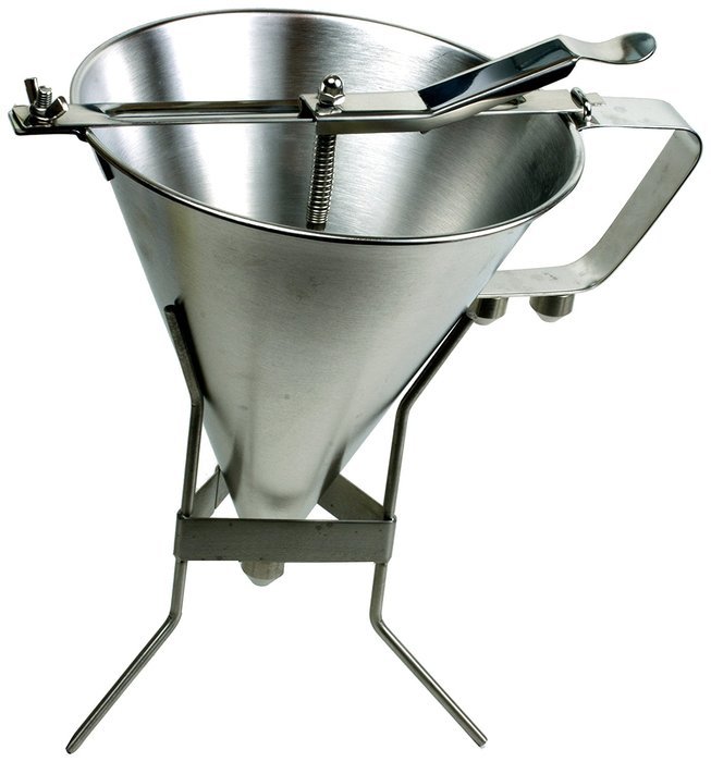 Cybrtrayd 2-Piece Professional Chocolate Confectionary Funnel Candy Depositor Set