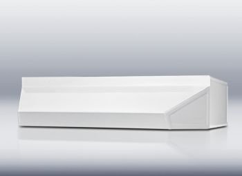 30" Wide Shell Hood in White