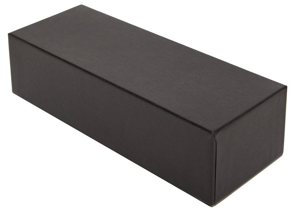 Artisan 9.375 x 3.3125 x 2.375 Set-Up Gift Box for Jewelry or Truffles, Textured Black - Case of 30 N14