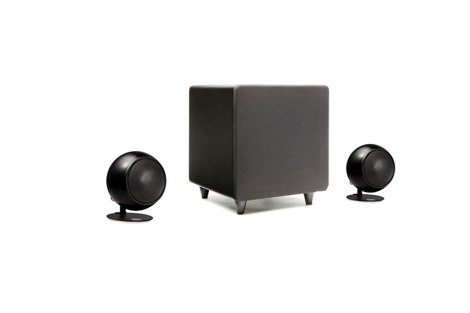Orb Audio mini Classic One 2.1 Stereo Speaker System (Pearl White Gloss) N2