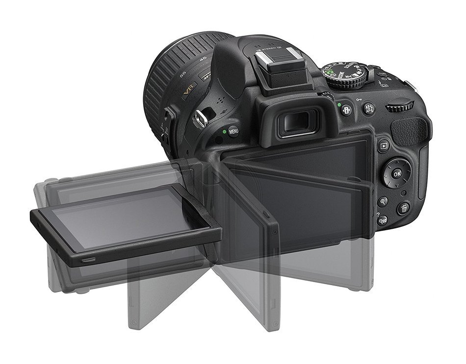 Nikon D5200 Digital SLR with 18-55mm VR II Compact Lens Kit - Black (24.1 MP) 3.0 inch LCD N9