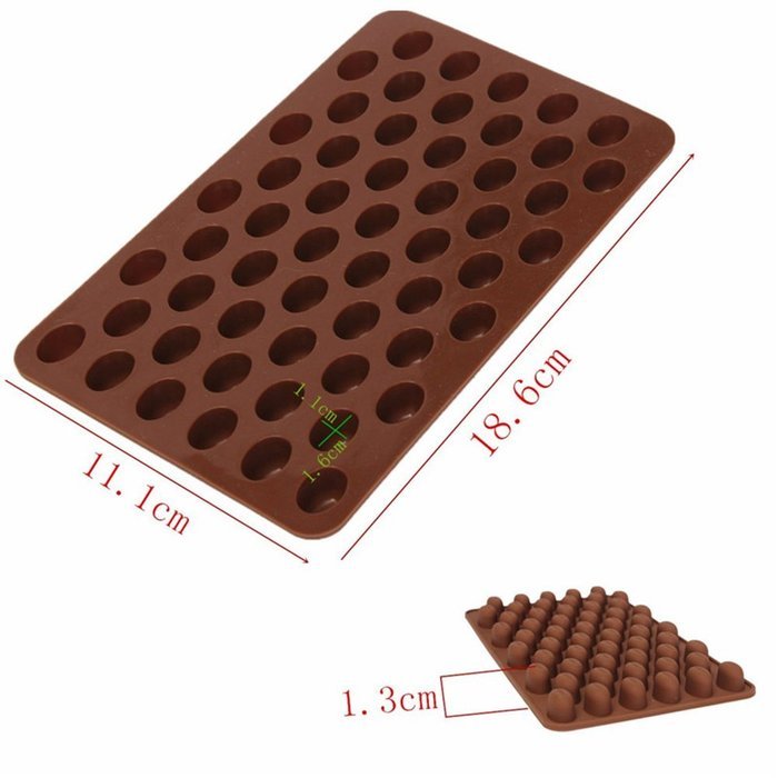 BleuMoo Coffee Bean Silicone Mould Cake Chocolate Jelly Candy Soap Baking Mold N6