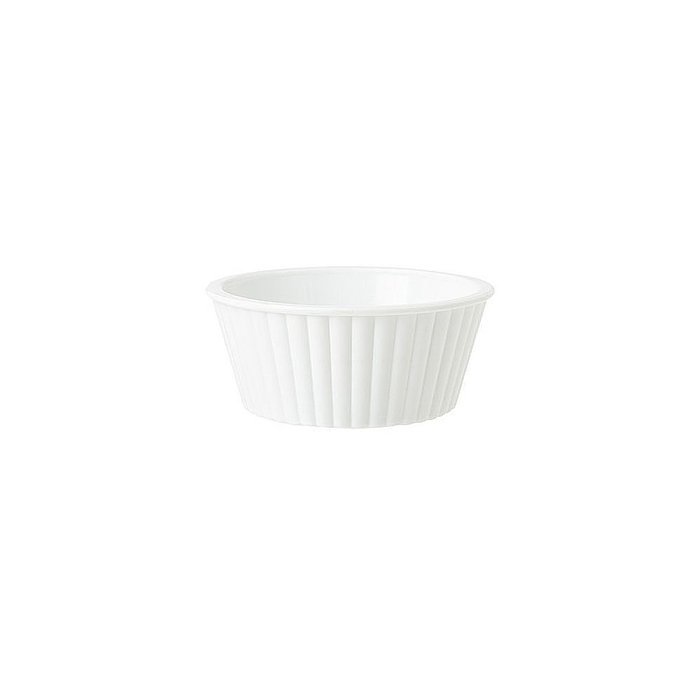 G.E.T. ER-402-W White SAN Plastic 2 Oz Fluted Ramekin - 48 / CS