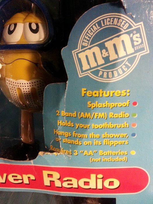 M&Ms M&M M & M Shower Radio Scuba Diver AM FM