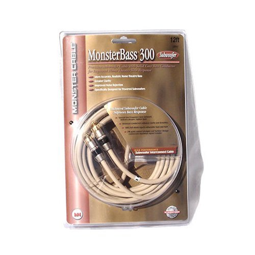 Monster Bass 300 Subwoofer Audio Cable - 12ft (3.7M)
