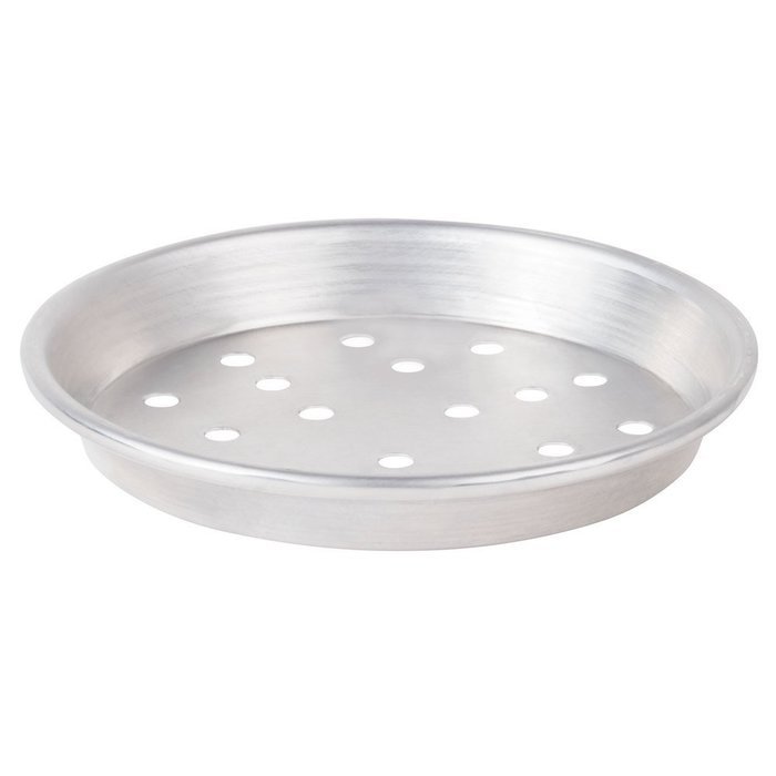 American Metalcraft ADEP10P 10" x 1" Perforated Standard Weight Aluminum Tapered / Nesting Deep Dish Pizza Pan