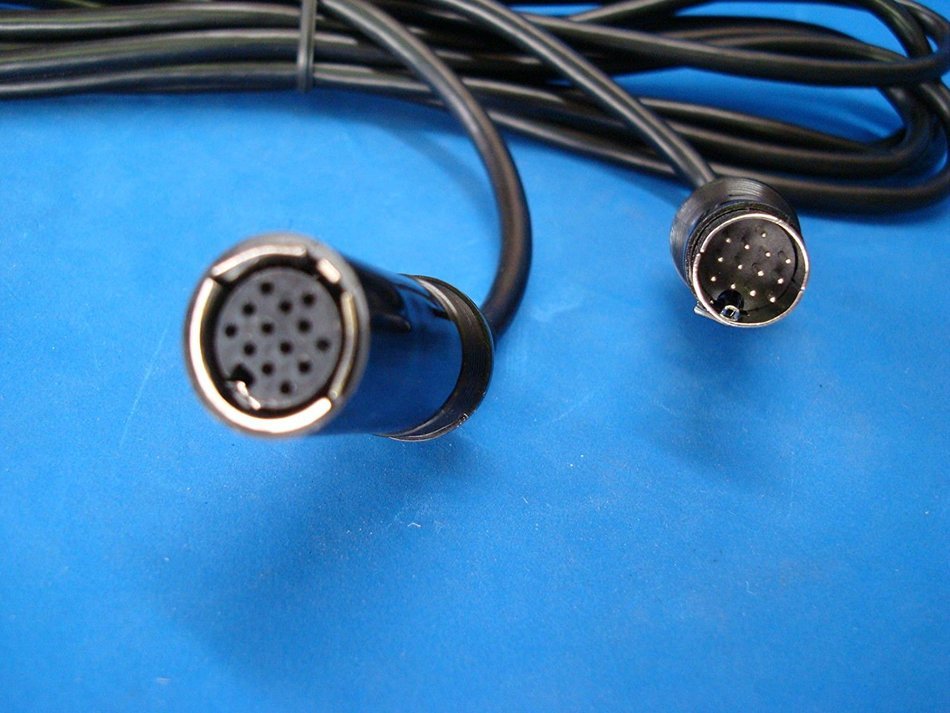 10FT 13-PIN DIN DATA MALE to FEMALE EXTENSION CABLE for SAMSUNG SUBWOOFER SURROUND SOUND HT-DS1000 PSWS1000E.... N8