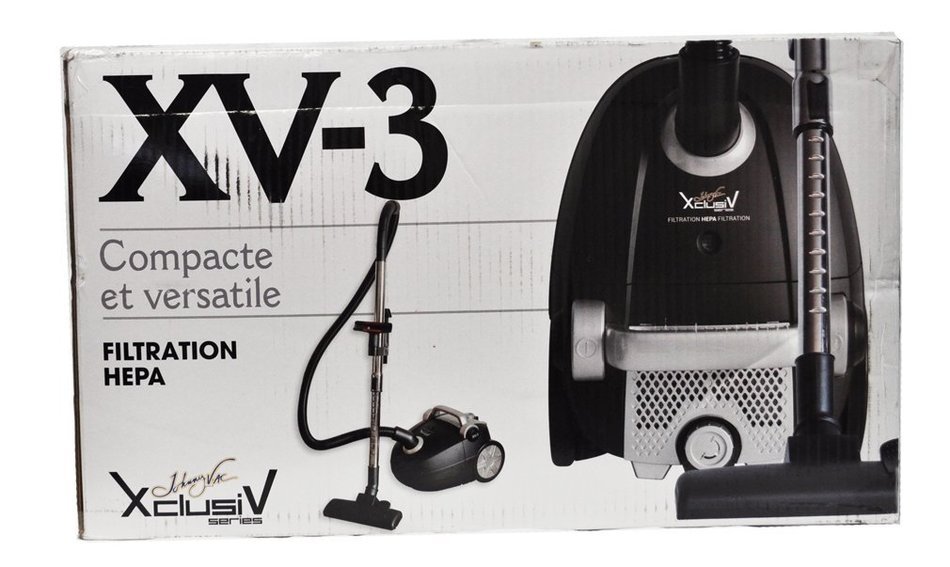 Johnny Vac Xclusive Series XV-3 HEPA Filtration Compact Canister Vacuum