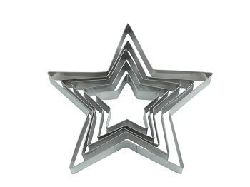 NY CAKE 5 pcs Star Cutter Set.