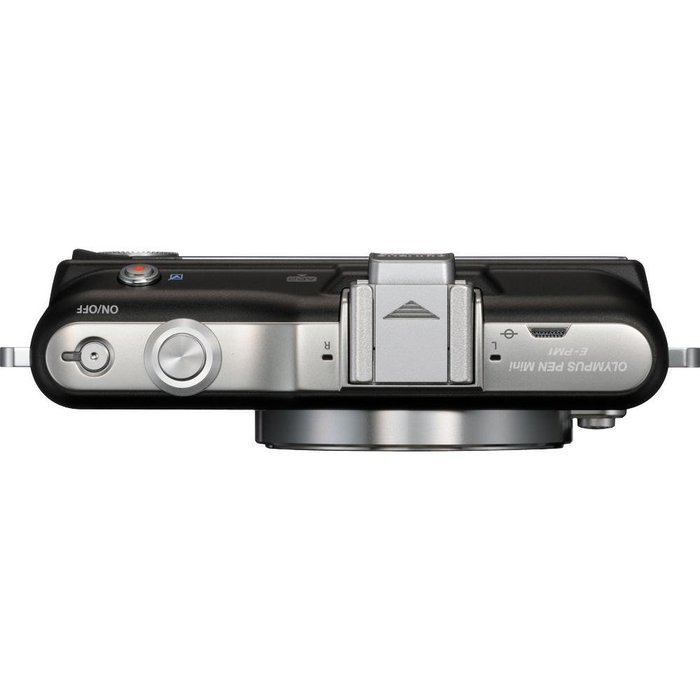 Olympus PEN E-PM1 12.3MP Interchangeable Camera with CMOS Sensor, 3-inch LCD and 14-42mm II Lens (Black) (Old... N9