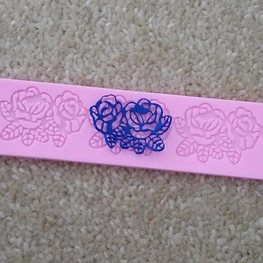 Sher Rose Flower shaped Lace Fondant Cake Chocolate Silicone Mold