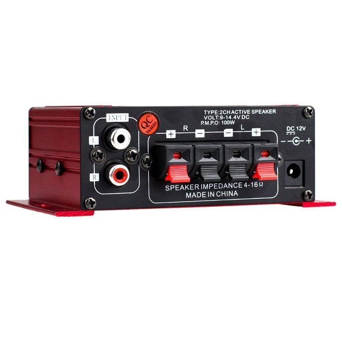 2Ch Digital Power Amplifier, Mowon Tripath Class T HIFI Steoro Audio Mini Amplifier 20x2W AMP with 3A Power Supply... N4