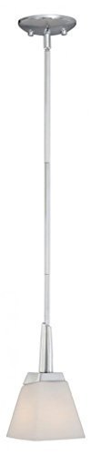 Vaxcel USA KDPDD050CH Kendall 1 Light Mini Pendant Lighting Fixture in Chrome, Glass by Vaxcel