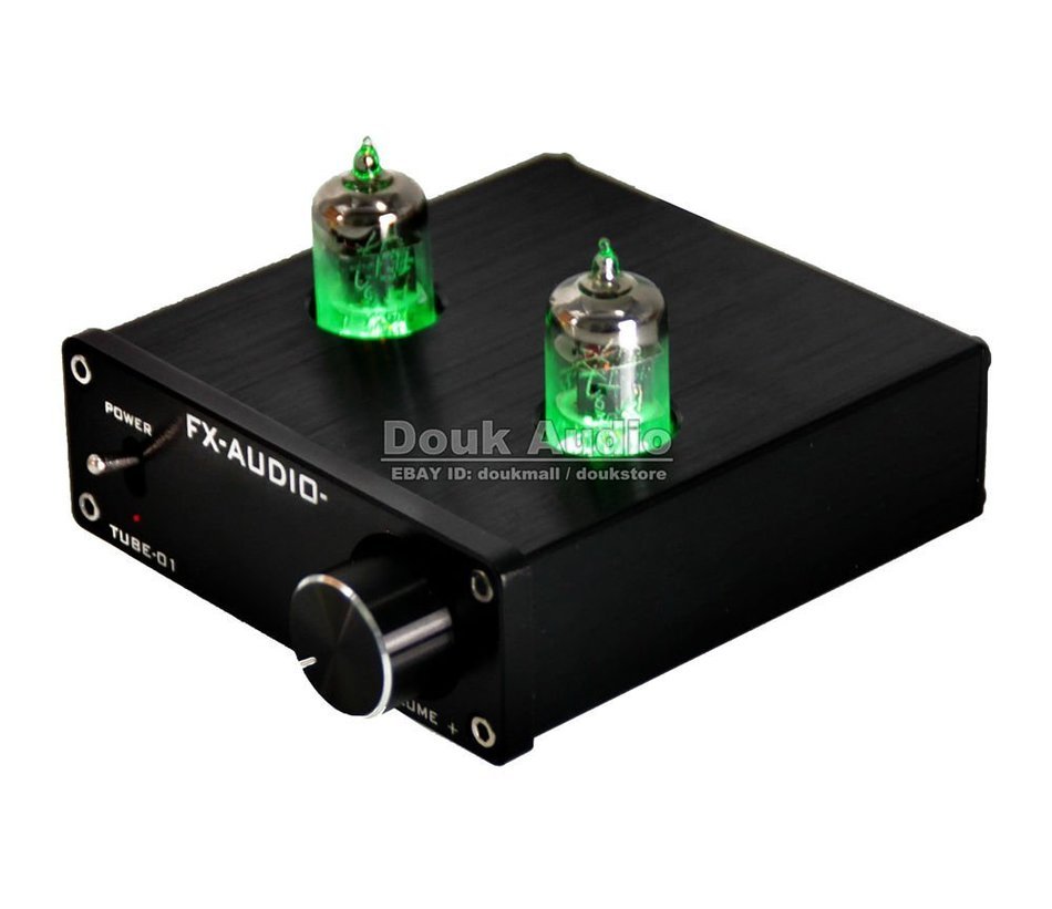 Douk Audio Mini 6J1 Valve & Vacuum Tube Pre-Amplifier Stereo HiFi Buffer Preamp