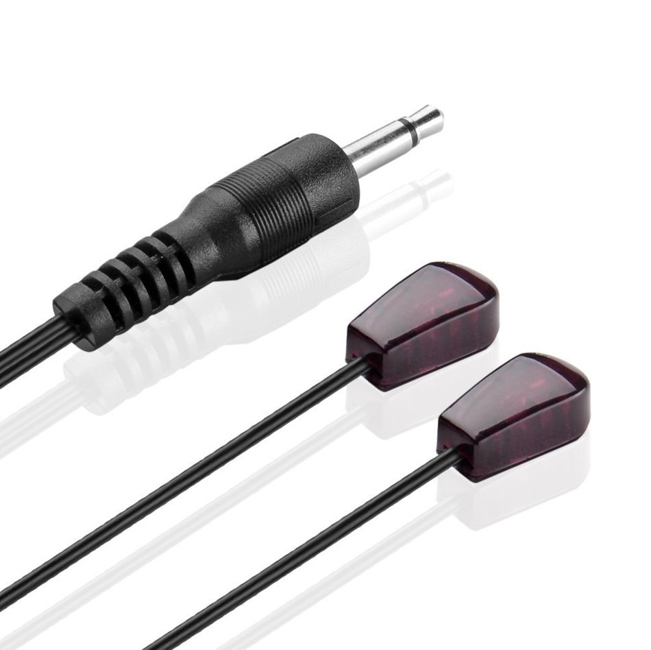 TNP IR Emitter Extender Extension Cable (10 Feet) - Dual Head 3.5mm Jack Infrared Red Transmitter Blaster Blink...