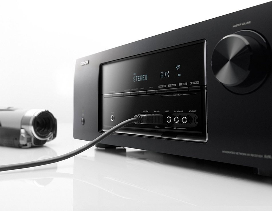 Denon AVR-1913 7.1 Channel 3D Pass Through and Networking Home Theater AV Receiver with AirPlay (Discontinued...