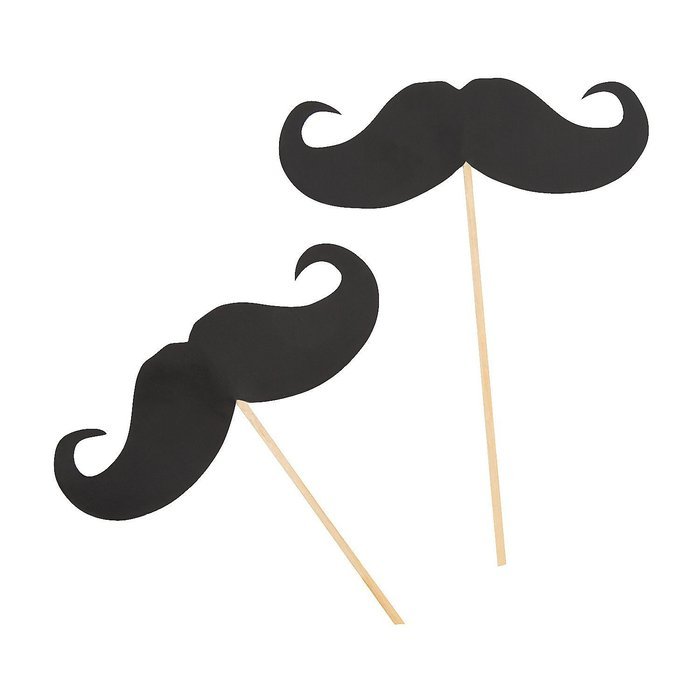 Fun Express Mustache Food And Cupcake Party Picks - 25 Pieces N2