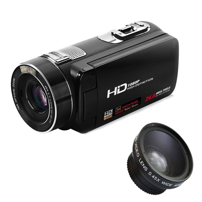 TekBow Z80 1080P Full HD Digital Video Camera Max.24MP with 0.45X Wide Angle Lens 240X Digital Zoom 3.0 Inches...