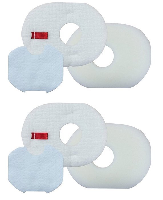 4 Sets Xffv300 Filter for Shark Rocket Foam & Felt Filter Hv300, Hv310 Series, Part # Xffv300 and 1080ftv320