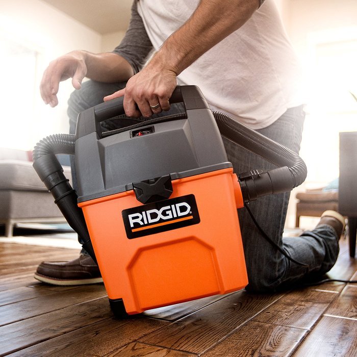 RIDGID Wet Dry Vacuums VAC3000 Portable Wet Dry Vacuum Cleaner for Car, Garage or In-Home Use, 3-Gallon, 3.5 Peak... N5