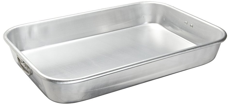 Adcraft PBR-1218 16-Gauge Heavy-Duty Aluminum Bake and Roast Pan with Drop Handle