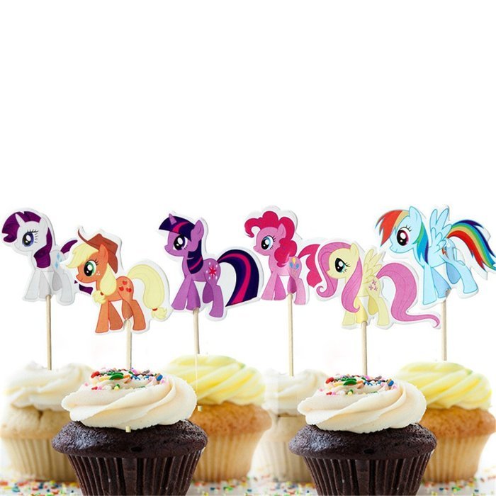 Yunko 24 Pcs Cute Decorative Cupcake Muffin Toppers Wild Animals Zoo Zebra Lion Tiger Elephant Giraffe Baby Shower... N25