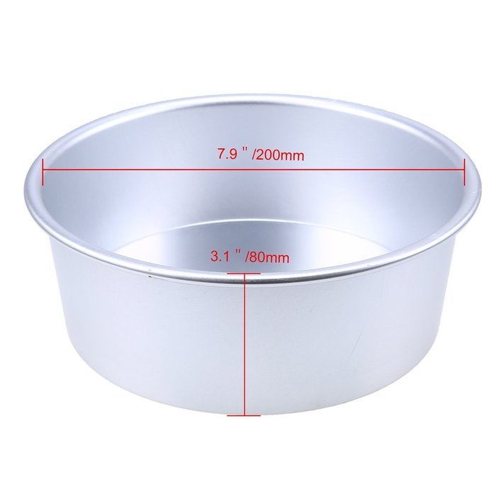 Whosee 4 inch Aluminum Alloy Nonstick Round Cake Pan Baking Mould Bakeware DIY