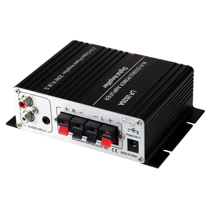 2Ch Digital Power Amplifier, Mowon Tripath Class T HIFI Steoro Audio Mini Amplifier 20x2W AMP with 3A Power Supply... N6