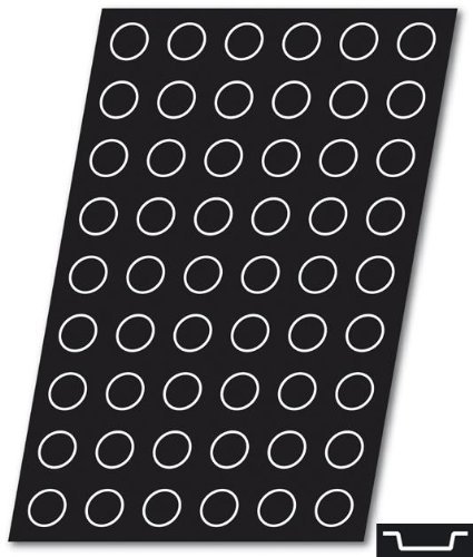 Flexipan Florentine 0.47 Oz, 38mm Dia x 10mm Deep (1-1/2" Dia x 3/8" Deep), 54 Cavities by Demarle
