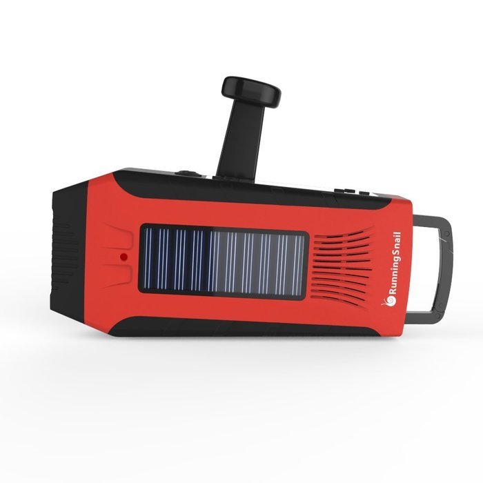 RunningSnail Solar Weather AM/FM//NOAA Emergency Digital Radio with LED Flashlight, 2000MAh Power Bank & SOS Alarm