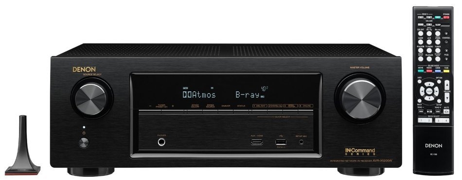Denon AVR-X1200W 7.2 Channel Full 4K Ultra HD AV Receiver with Bluetooth and Wi-Fi N8