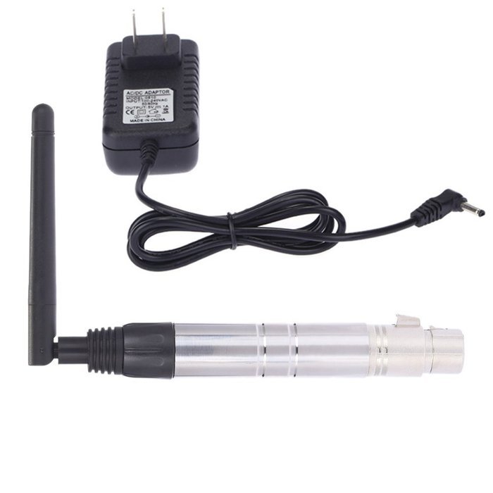 Docooler 23DBM High Power 1000M Ultra Long Distance 2.4G ISM DMX512 Wireless Female XLR Receiver Lighting Controller... N5
