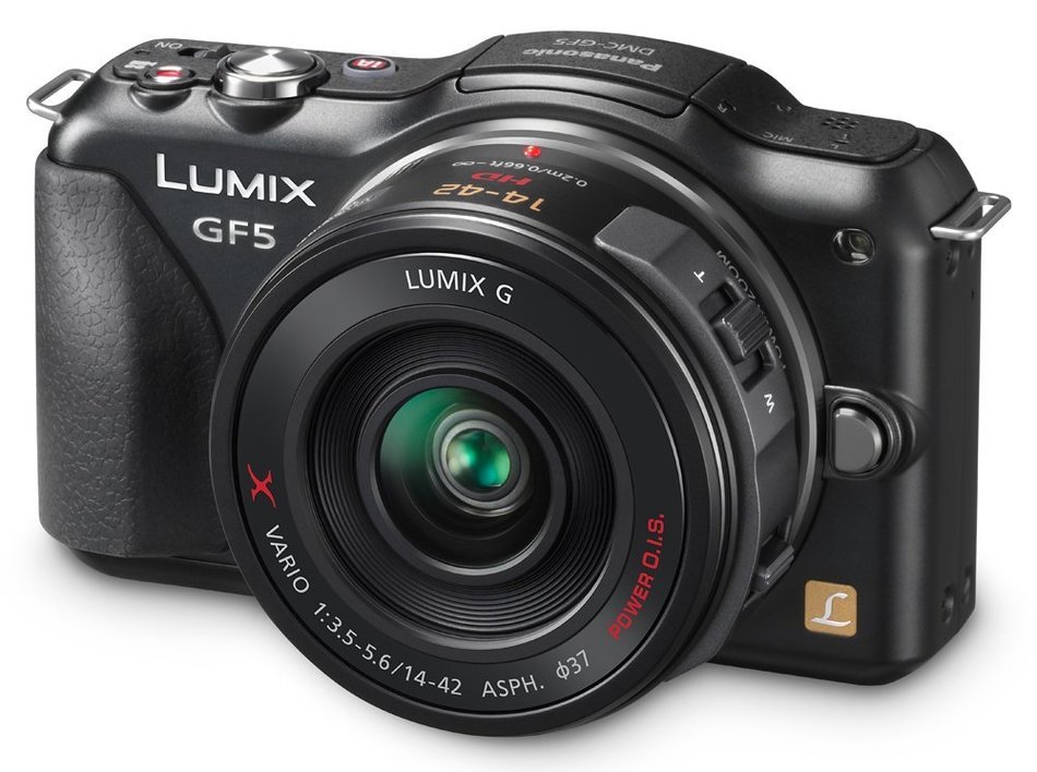 Panasonic DMC-GF5KK 12 MP Mirrorless Digital Camera with 3-Inch Touch Screen and 14-42 Zoom Lens (Black) N12