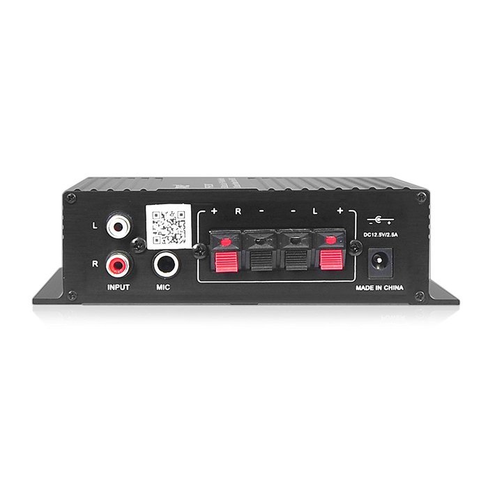 Pyle PFA220BT Bluetooth Mini Blue Series Compact Class-T Amplifier, 120W, USB Flash Drive Reader N3