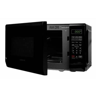 Classic Black 700-Watt Countertop Microwave Oven With 6 One-Touch Cooking Functions And Keypad Lock To Prevent... N3