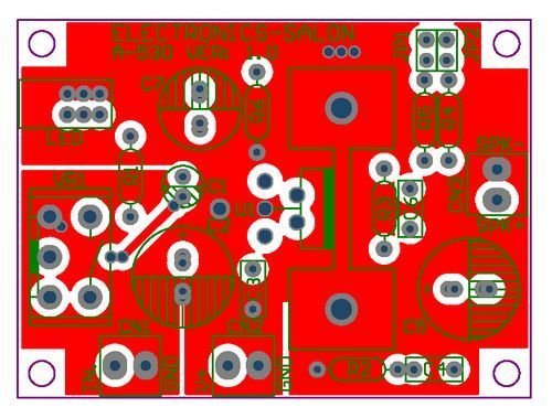 Electronics-Salon Mono 10W Audio Amplifier Module, Based on TDA2003 A. for Car Radio etc. N2