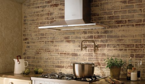 Faber Decorative Dama DAMA36SS 36" Chimney Wall-Mount Hood With 600 CFM PRO Motor 2 Halogen Lights Convertible... N2