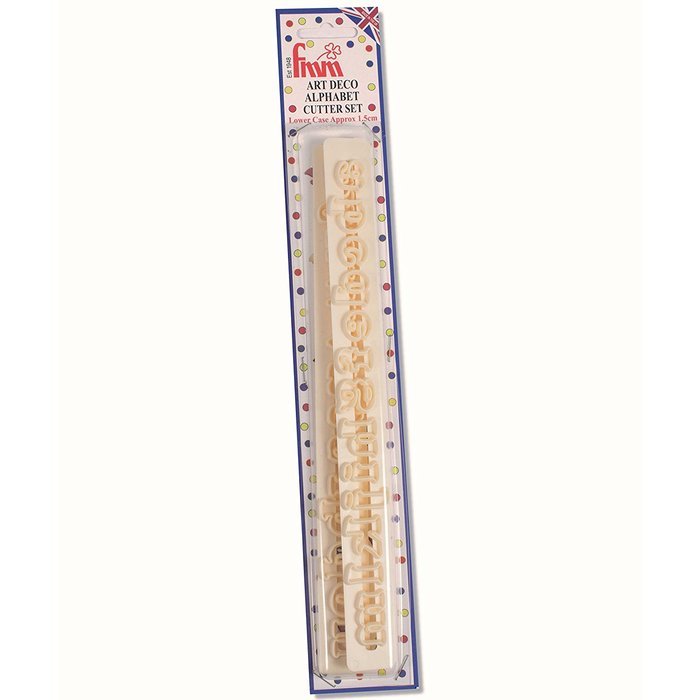 CK Products 43-c281 FMM Art Deco Lower Case Alphabet Tappit, Small, Ivory