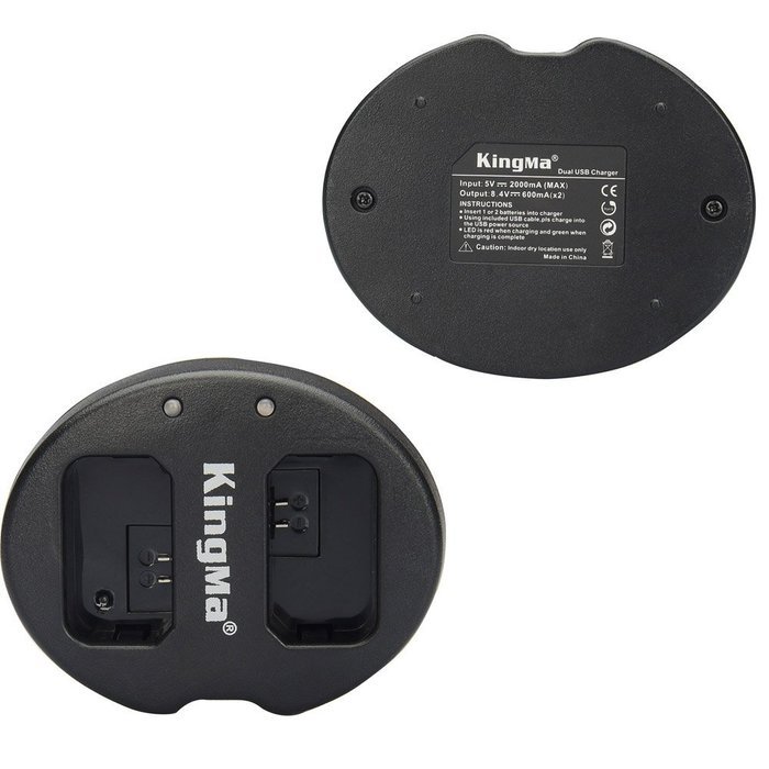 Andoer KingMa Dual 2-Channel ENEL14 Battery Charger for Nikon D3100 D3200 D5100 P7100 P7000