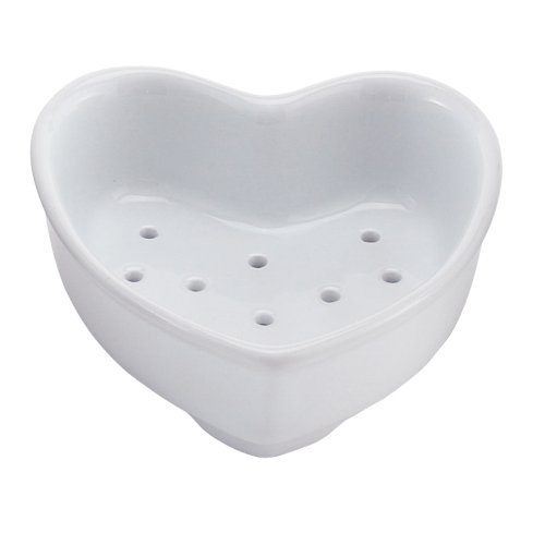 HIC 24-Ounce Porcelain Coeur A La Creme Dish, 7.25-Inch N2