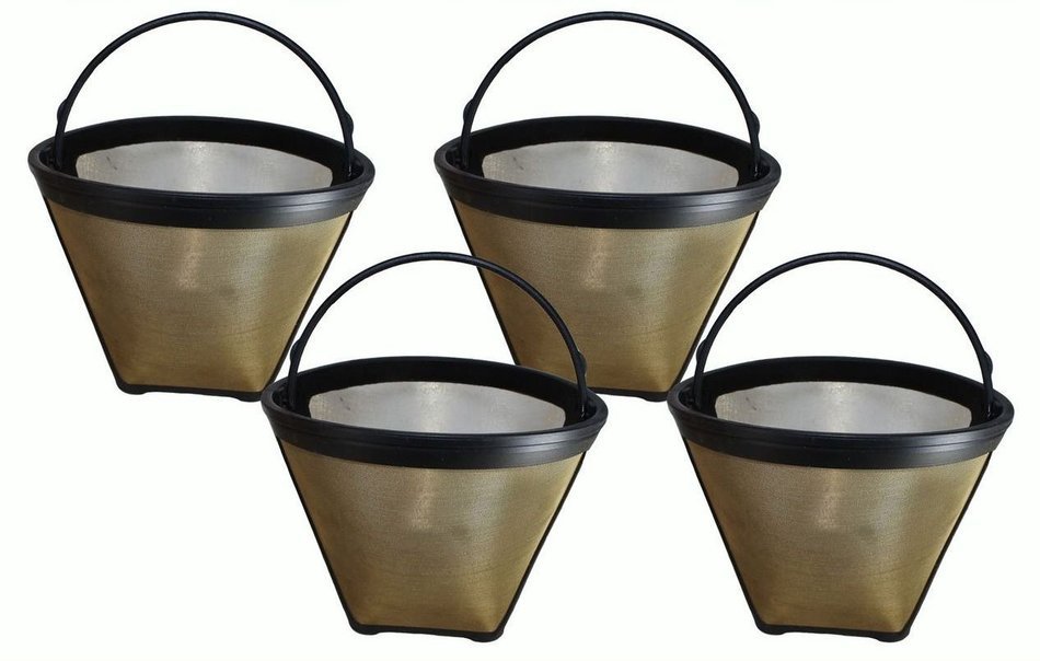 4 Cuisinart GTF-4 GTF4 Gold Tone Washable & Reusable Coffee Filter for Cuisinart 4-Cup Coffeemakers, Designed... N2