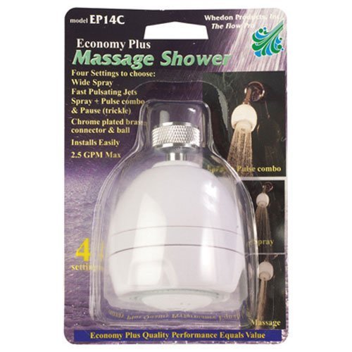WHEDON PRODUCTS EP14C Economy Massage Shower Head, White by Whedon Products