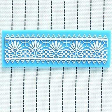 Y&XL&H Lace Fondant Cake Chocolate Resin Clay Candy Silicone Mold, L16.3cmW5.5cmH0.4cm N2