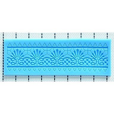 Y&XL&H Lace Fondant Cake Chocolate Resin Clay Candy Silicone Mold, L16.3cmW5.5cmH0.4cm N4