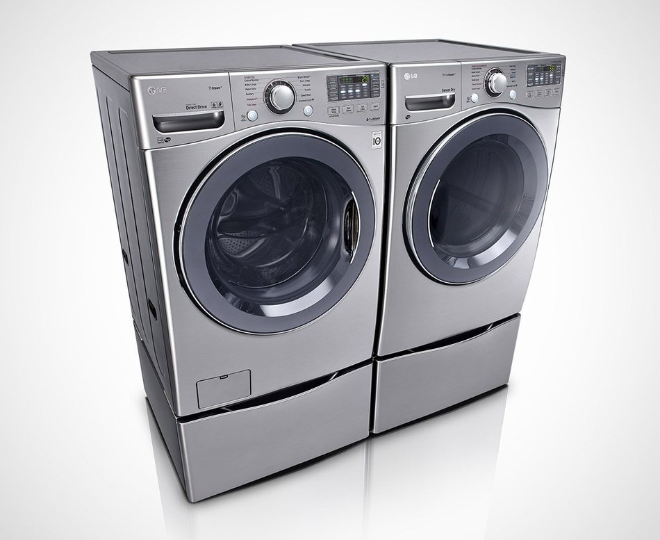 POWER PAIR SPECIAL-LG Turbo Series ultra Large Capacity Laundry System With Steam Technology (WM3570HVA_DLEX3570V_WDP4V... N2