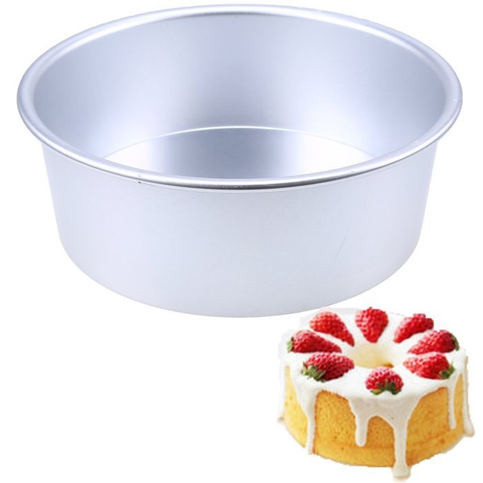 Whosee 4 inch Aluminum Alloy Nonstick Round Cake Pan Baking Mould Bakeware DIY N2